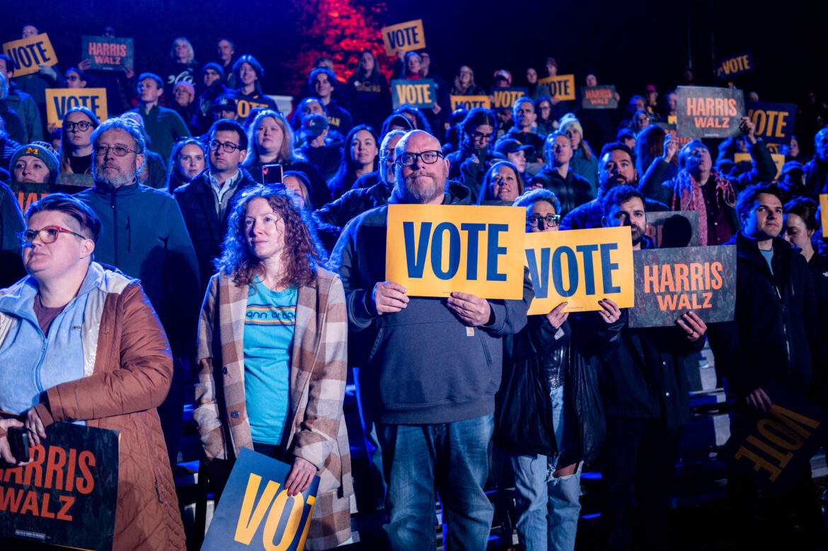 Kamala Harris Campaigns For President Across Michigan