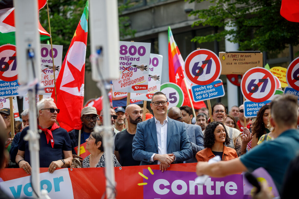 POLITICS BRUSSELS PROTEST PTB PVDA