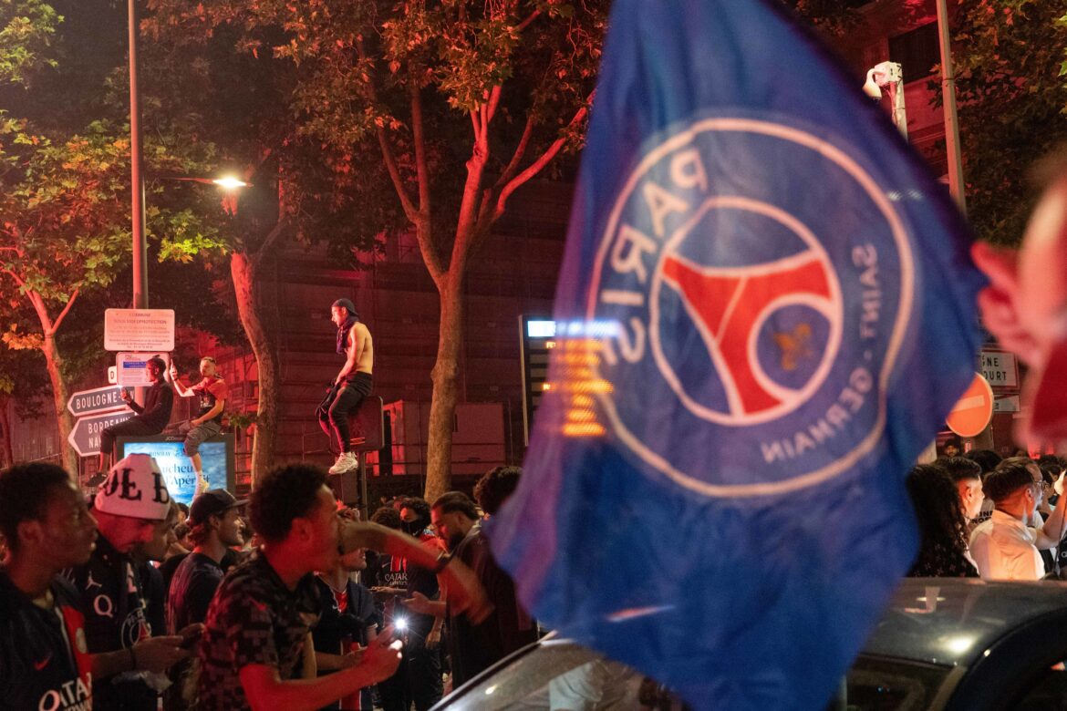 Jubilation And Tension: PSG Fans Celebrate Historic Champions League Victory At Parc Des Princes.