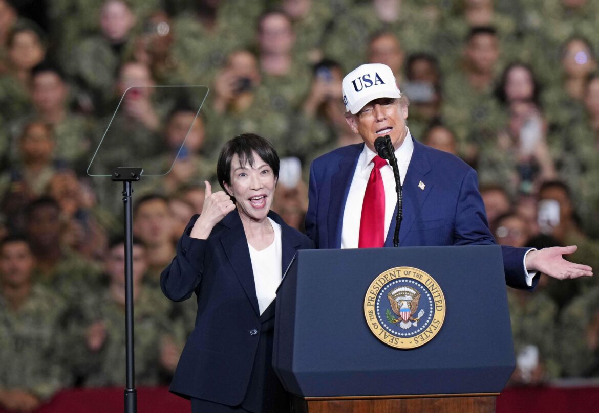 U.S. President Trump at Yokosuka base
