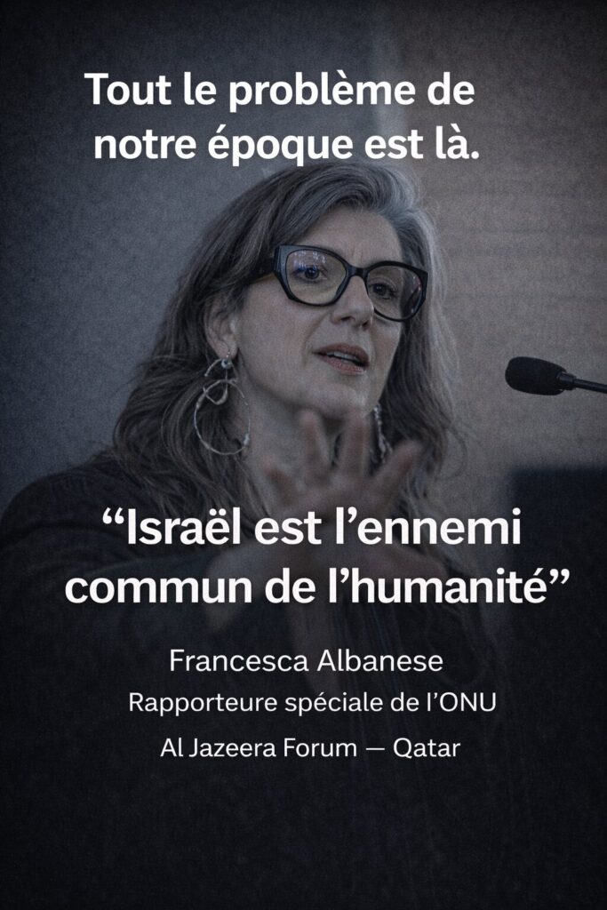 Francesca Albanese, l&rsquo;ONU et la d&eacute;rive morale : quand un mandat international sert de tribune &agrave; l&rsquo;hostilit&eacute; contre Isra&euml;l