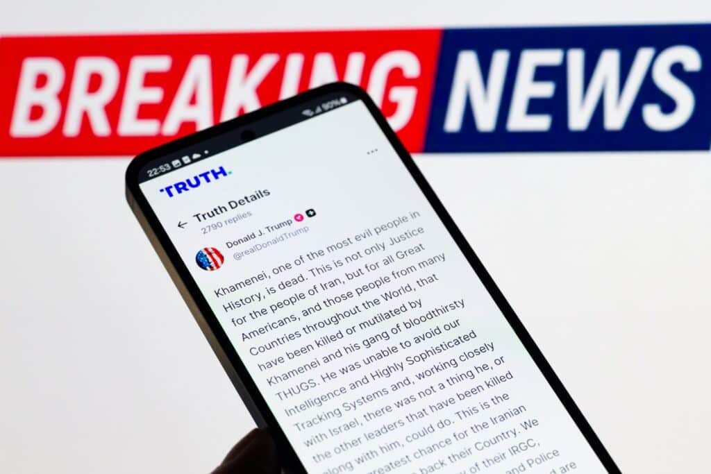 Donald Trump menace tr&egrave;s s&eacute;rieusement l'Iran sur Truth Social