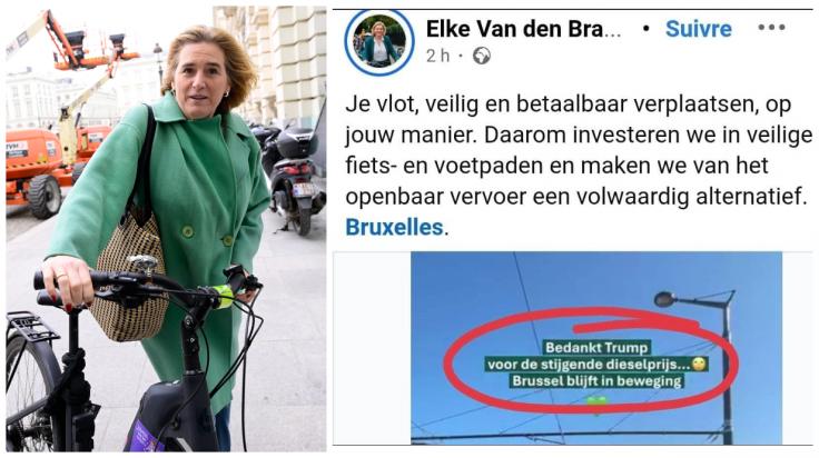 Bruxelles : l&rsquo;ironie d&rsquo;Elke Van den Brandt sur le diesel d&eacute;clenche une pol&eacute;mique