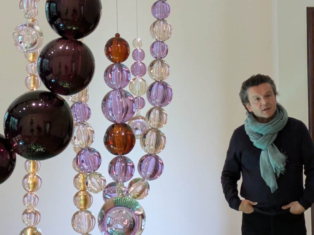 Les &oelig;uvres de Jean-Michel Othoniel &agrave; la Villa Empain de la fondation Boghossian