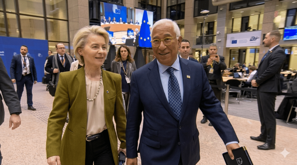 Ursula von der Leyen en Antonio Costa
