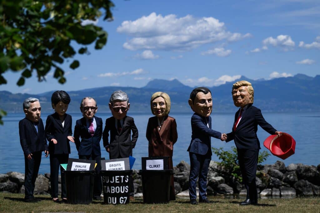 Au G7 d&rsquo;&Eacute;vian, Trump demande &agrave; ses alli&eacute;s d&rsquo;&eacute;teindre l&rsquo;incendie qu&rsquo;il a lui-m&ecirc;me allum&eacute;