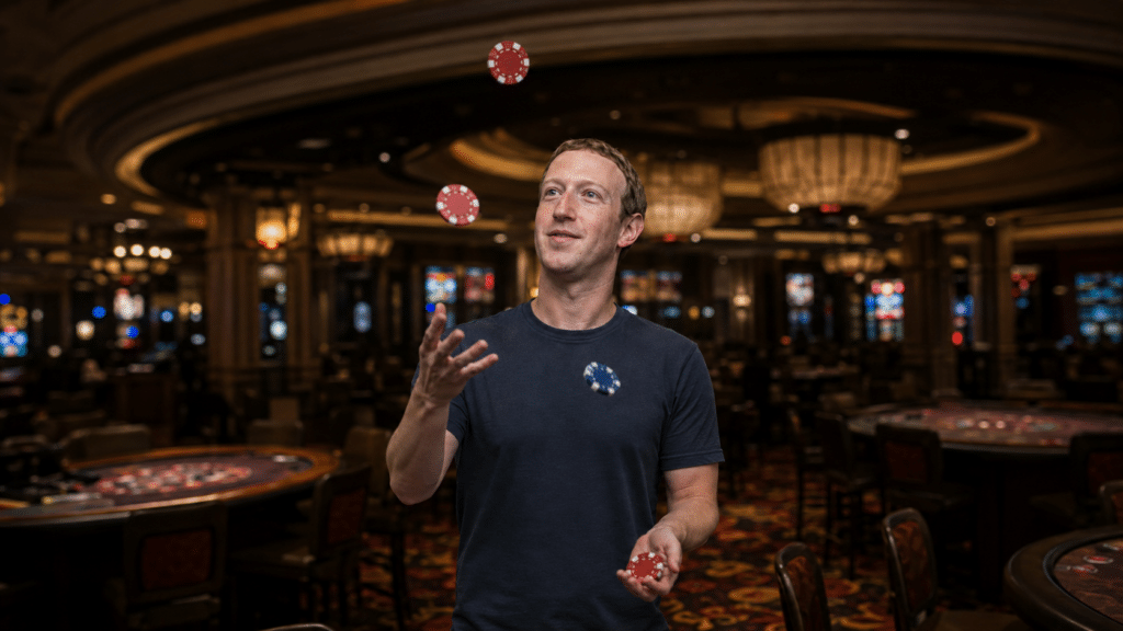Arena: Zuckerbergs casino start met gratis fiches