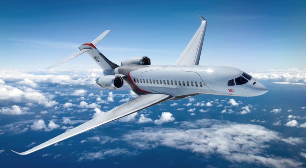 Premier vol r&eacute;ussi pour le Falcon 10X, nouveau fleuron de Dassault