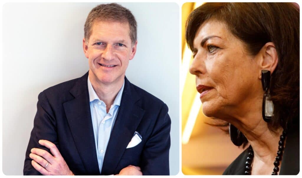 Axel Millet et Jo&euml;lle Milquet