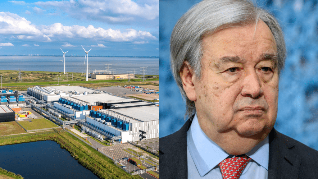 Google / UN Secretary-General Antonio Guterres / Fabrice COFFRINI / AFP