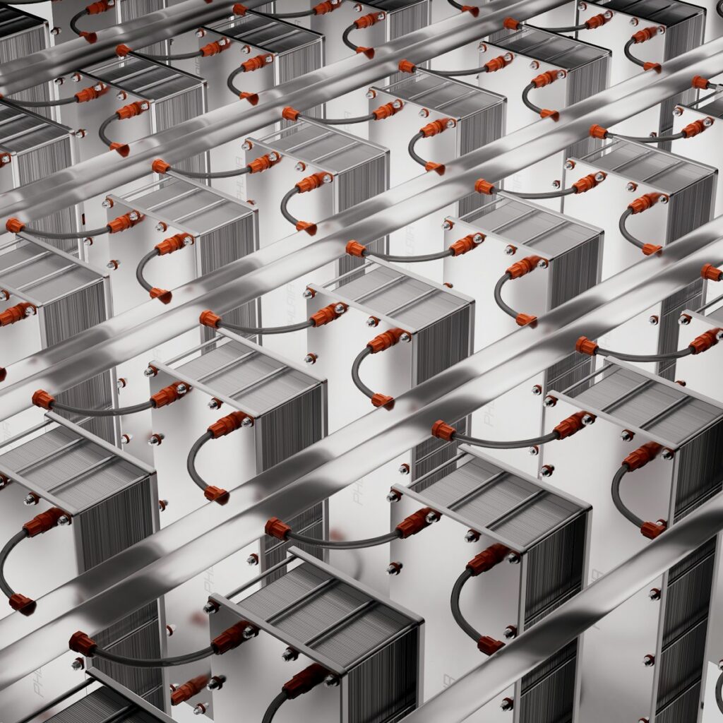 A large group of different types of batteries