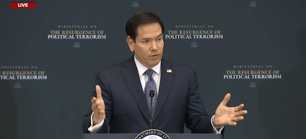 Marco Rubio d&eacute;crit une menace terroriste transnationale port&eacute;e par l'extr&ecirc;me gauche