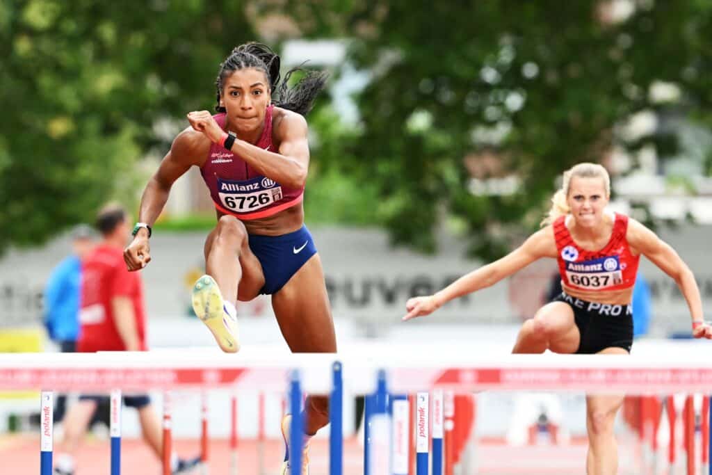 Athl&eacute;tisme : Nafi Thiam chute sur les haies et entretient le doute avant l'Euro