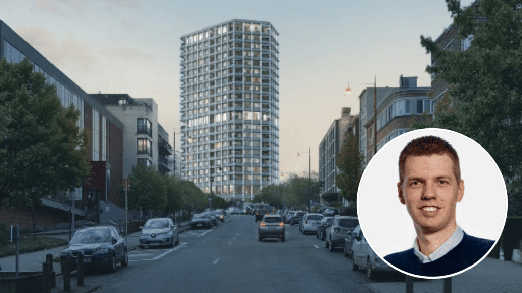 Tour Triomphe &agrave; Delta : Auderghem refuse une tour haute de 80 m&egrave;tres