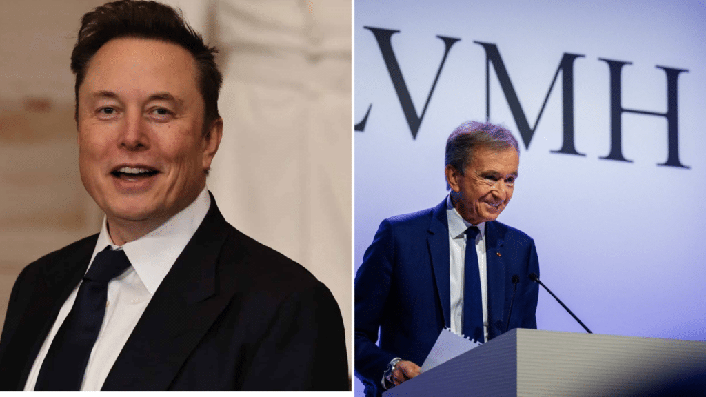 Elon Musk et Bernard Arnault