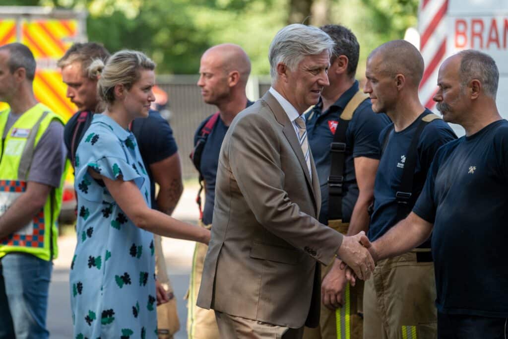 &laquo; Un moment difficile pour la Belgique &raquo; : le roi Philippe au chevet des Hautes Fagnes
