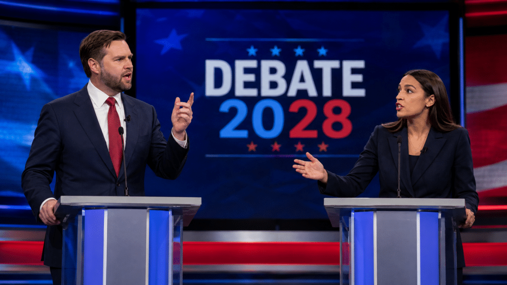 En 2028, un duel JD Vance-Alexandria Ocasio-Cortez ?