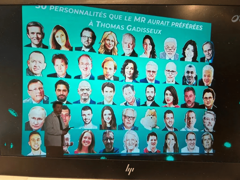 &laquo; 50 personnalit&eacute;s que le MR aurait pr&eacute;f&eacute;r&eacute;es &agrave; Thomas Gadisseux &raquo; : la &laquo; blague &raquo; de la RTBF en conf&eacute;rence de presse
