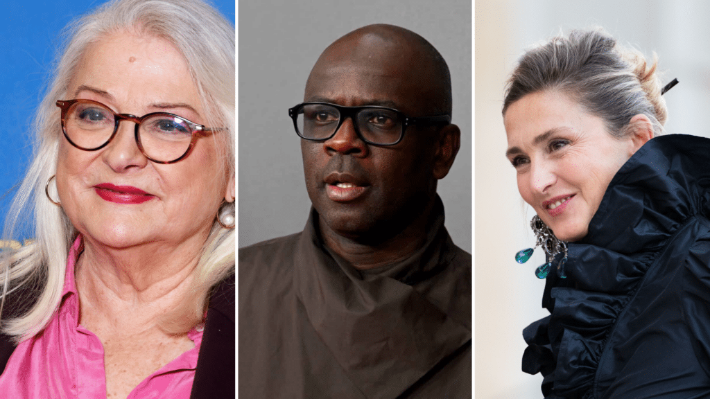 Trois des signataires (dans l'ordre d'apparition) : Josiane Balasko, Lilian Thuram et Julie Gayet