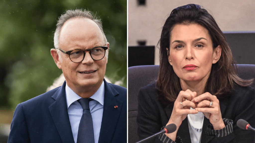 &Eacute;douard Philippe et Christelle Moran&ccedil;ais