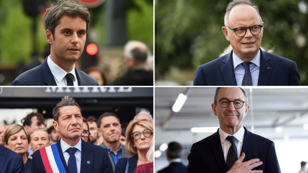 Gabriel Attal, &Eacute;douard Philippe, David Lisnard et Bruno Retailleau